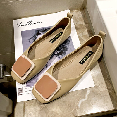Single shoe lady shallow mouth spring style gentle with Korean version square button head fairy flat-soled evening shoes
Single shoe lady shallow mouth spring style gentle with Korean version square button head fairy flat-soled evening shoes