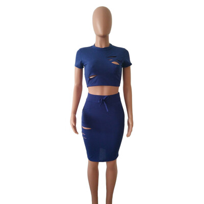 Roseonmyhand Summer Women Hollow Short Sleeve Skirt Two Sets Sexy Casual Party Dresses
Roseonmyhand Summer Women Hollow Short Sleeve Skirt Two Sets Sexy Casual Party Dresses