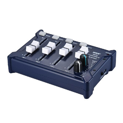 Professional Mini Pocket 4-Channel mono Stereo Audio DJ Sound Mixer USB Powered BT Connecting Mobile Phone Black
Professional Mini Pocket 4-Channel mono Stereo Audio DJ Sound Mixer USB Powered BT Connecting Mobile Phone Black