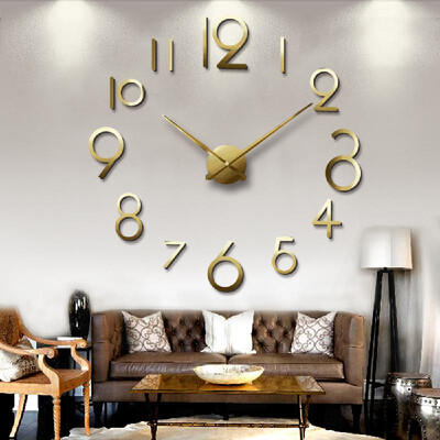 3D DIY Acrylic Mirror Wall Clock with Quartz Movement Living Room Bedroom Wall Decals Stickers Decoration--Black
3D DIY Acrylic Mirror Wall Clock with Quartz Movement Living Room Bedroom Wall Decals Stickers Decoration--Black