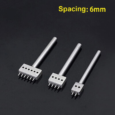 3Pcs DIY Leathercraft Tools 456mm Spacing Leather Hole Punches 246 Prongs Stitching Punch Hollow Drilling Tools Set for Leath
3Pcs DIY Leathercraft Tools 456mm Spacing Leather Hole Punches 246 Prongs Stitching Punch Hollow Drilling Tools Set for Leath