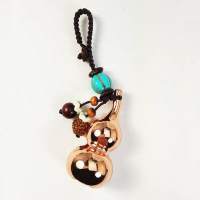 Chinese Traditional Good Luck Gourd Keychain Mini Keyring Lucky Pendant Car Keys Ornaments
Chinese Traditional Good Luck Gourd Keychain Mini Keyring Lucky Pendant Car Keys Ornaments