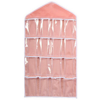 16 PocketsThick Hanging Clear Door Wall Socks Cosmetic Underwear Storage Bag Closet Organizer Bag
16 PocketsThick Hanging Clear Door Wall Socks Cosmetic Underwear Storage Bag Closet Organizer Bag