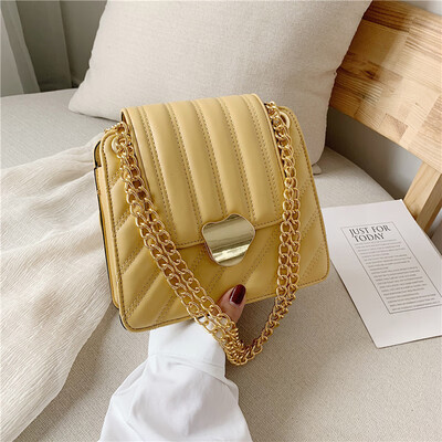 Chic chain bag summer fashion lock bag new 2019 fresh small square shoulder bag Messenger bag
Chic chain bag summer fashion lock bag new 2019 fresh small square shoulder bag Messenger bag