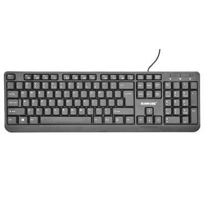 SUNROSE FA-9812 USB Wired Keyboard Splashproof Keyboard for Laptop Desktop
SUNROSE FA-9812 USB Wired Keyboard Splashproof Keyboard for Laptop Desktop