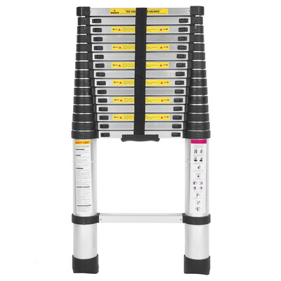 Ktaxon 155 FT Aluminum Telescopic Extension Ladder Portable Heavy Duty Aluminum Folding Telescoping Ladder 330 Pound Capacity
Ktaxon 155 FT Aluminum Telescopic Extension Ladder Portable Heavy Duty Aluminum Folding Telescoping Ladder 330 Pound Capacity