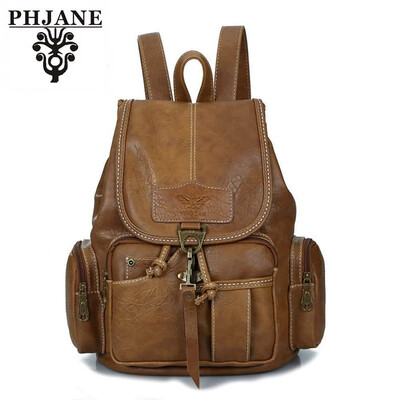 PHJANE Womens New Fashion Backpack Vintage Style Waterproof Leather Backpack Purse for Girls
PHJANE Womens New Fashion Backpack Vintage Style Waterproof Leather Backpack Purse for Girls