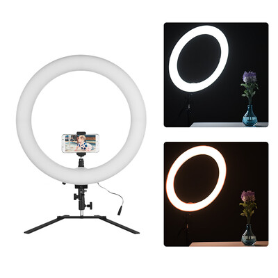 18inch LED Ring Light 5600K 60W Dimmable Camera Photo Video Lighting Kit with Tabletop Stand Phone Clamp Ball Head for iPhone X
18inch LED Ring Light 5600K 60W Dimmable Camera Photo Video Lighting Kit with Tabletop Stand Phone Clamp Ball Head for iPhone X