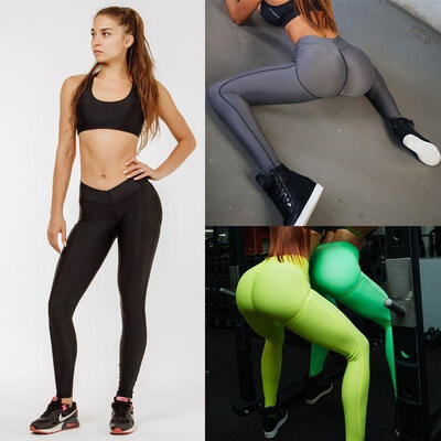 Women PUSH UP Yoga Leggings Fitness High Waist Gym Sports Pants Running New