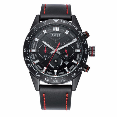 AMST six-pin cool big dial waterproof three-eye mens watch leather steel belt mens watch 3021
AMST six-pin cool big dial waterproof three-eye mens watch leather steel belt mens watch 3021
