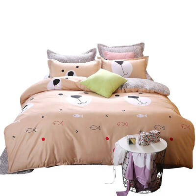 4PcsSet Home Fashionable Cartoon Bedding Set Simple & Soft Bedclothes Skin-Friendly Pillowcase Duvet Cover Bedsheet
4PcsSet Home Fashionable Cartoon Bedding Set Simple & Soft Bedclothes Skin-Friendly Pillowcase Duvet Cover Bedsheet