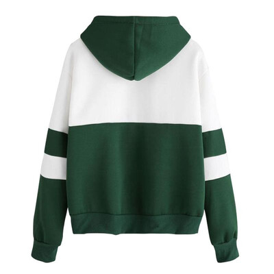 Women Hoodies Hooded Sweatshirt Color Splicing Long Sleeves Front Pockets Pullovers Outwear
Women Hoodies Hooded Sweatshirt Color Splicing Long Sleeves Front Pockets Pullovers Outwear