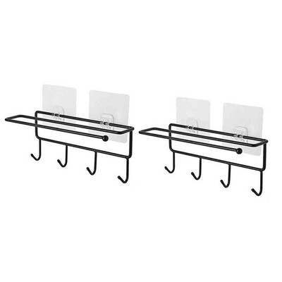 Gobestart Hanging Drill-free Kitchenware Rack Hooks Iron Storage Holder High Quality 2PC
Gobestart Hanging Drill-free Kitchenware Rack Hooks Iron Storage Holder High Quality 2PC