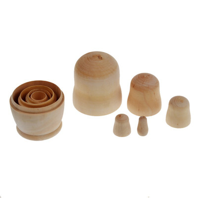 Russian Nesting Doll 5PcsSet Blank Matryoshka Matreshka Wood Unpainted DIY Handicraft Children
Russian Nesting Doll 5PcsSet Blank Matryoshka Matreshka Wood Unpainted DIY Handicraft Children