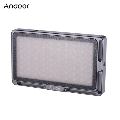 Andoer Portable RGB LED Video Light Panel Dimmable 2500K-8500K Mini Pocket Camera Fill Light with OLED Screen 360 Colors 9 Special
Andoer Portable RGB LED Video Light Panel Dimmable 2500K-8500K Mini Pocket Camera Fill Light with OLED Screen 360 Colors 9 Special