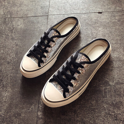 Sequin muller shoes female summer Korean students thick bottom lace-up shoes ins street casual slippers tide
Sequin muller shoes female summer Korean students thick bottom lace-up shoes ins street casual slippers tide