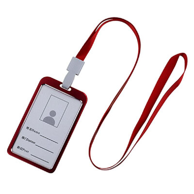 Vertical Style Aluminum Alloy ID Name Card Case Business Work Card Badge Holder with Lanyard
Vertical Style Aluminum Alloy ID Name Card Case Business Work Card Badge Holder with Lanyard