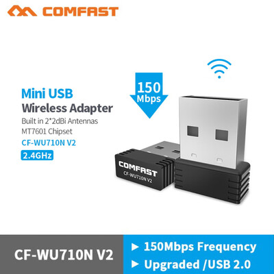 〖Follure〗COMFAST Mini Network Card 24G USB20 WiFi Adapter 150 Mbps Wireless LAN Ethern
〖Follure〗COMFAST Mini Network Card 24G USB20 WiFi Adapter 150 Mbps Wireless LAN Ethern