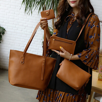 Tailored 4Pcs Womens Litchi Pattern Leather Shoulder BagCrossbody BagHandbagWallet BK
Tailored 4Pcs Womens Litchi Pattern Leather Shoulder BagCrossbody BagHandbagWallet BK