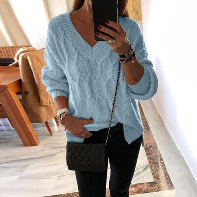 〖Follure〗Women Casual Pullover V-Neck Solid Color Long Sleeve Loose Sweaters Blouse Tops
〖Follure〗Women Casual Pullover V-Neck Solid Color Long Sleeve Loose Sweaters Blouse Tops