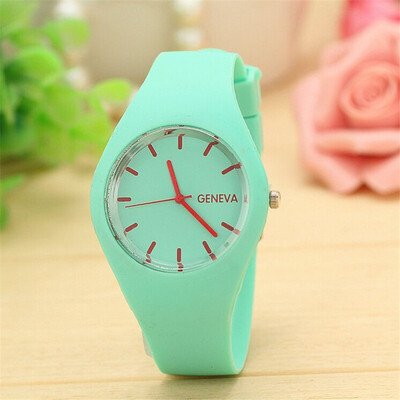 Geneva watch thin section jelly watch sports watch candy color silicone strap Europe&the United States explosion models
Geneva watch thin section jelly watch sports watch candy color silicone strap Europe&the United States explosion models
