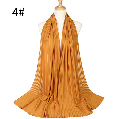 Pearl Chiffon Pleated Muslim Womens Headscarf Wholesale 2018 Huis Costumes Wrinkled Hot Headscarf MSL022
Pearl Chiffon Pleated Muslim Womens Headscarf Wholesale 2018 Huis Costumes Wrinkled Hot Headscarf MSL022