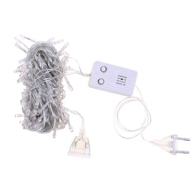 PVC String Fairy Light 100 LED Holiday Wedding Decor Lamp with Music EU