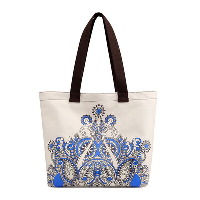 Summer new canvas handbag retro national style fashion print shoulder diagonal handbag
Summer new canvas handbag retro national style fashion print shoulder diagonal handbag