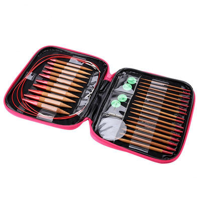 Greensen Interchangeable Carbonized Bamboo Needles Set Aluminum Circular Knitting Needles Ring Set
Greensen Interchangeable Carbonized Bamboo Needles Set Aluminum Circular Knitting Needles Ring Set
