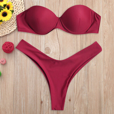Roseonmyhand Women Print Tube up Two Pieces Bikini Push-Up Swimsuit Swimwear Beachwear
Roseonmyhand Women Print Tube up Two Pieces Bikini Push-Up Swimsuit Swimwear Beachwear