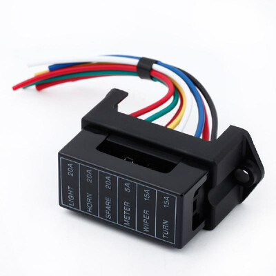6 Way DC32V Circuit Car Trailer Auto Blade Fuse Box Block Holder ATC ATO 2-input 6-ouput Wire
6 Way DC32V Circuit Car Trailer Auto Blade Fuse Box Block Holder ATC ATO 2-input 6-ouput Wire