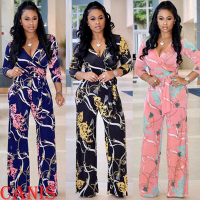 Womens Clubwear Playsuit Bodysuit Party Jumpsuit Romper Floral Long Trousers US
Womens Clubwear Playsuit Bodysuit Party Jumpsuit Romper Floral Long Trousers US