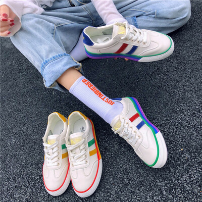 Womens shoes single shoes Korean version of the net red rainbow bottom small white shoes casual s
Womens shoes single shoes Korean version of the net red rainbow bottom small white shoes casual s