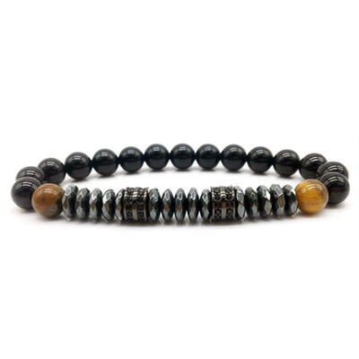 Men Bracelet 8mm Gray Stone With Pave Cz Crown & Tubes For Men Macrame Bracelets Jewelry Gift
Men Bracelet 8mm Gray Stone With Pave Cz Crown & Tubes For Men Macrame Bracelets Jewelry Gift