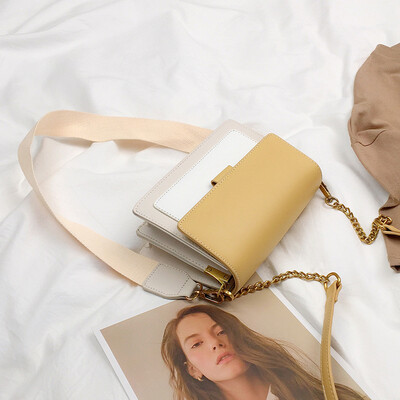 Summer new color bag female 2019 new Korean version of the wild shoulder slung fashion chain simple small square bag
Summer new color bag female 2019 new Korean version of the wild shoulder slung fashion chain simple small square bag