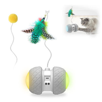 Cat Toys Interactive Toy Automatic Cat Toy Automatic Rolling Toy for Cats Sense Obstacles Automatically with Colorful Light Feathe
Cat Toys Interactive Toy Automatic Cat Toy Automatic Rolling Toy for Cats Sense Obstacles Automatically with Colorful Light Feathe