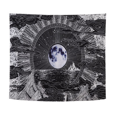 Wall Hanging Tapestries Moon Star Clouds&Mountains Tapestry Black&White Wall Blanket Wall Art for Bedroom Bohemia Home
Wall Hanging Tapestries Moon Star Clouds&Mountains Tapestry Black&White Wall Blanket Wall Art for Bedroom Bohemia Home