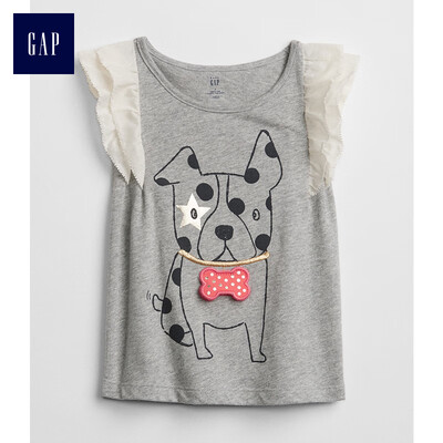 GAP flagship store childrens soft&fun pattern ruffled round neck top 307013 light black gray 100cm 3T
GAP flagship store childrens soft&fun pattern ruffled round neck top 307013 light black gray 100cm 3T