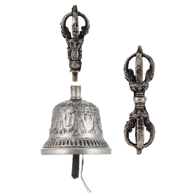 Handcrafted Tibetan Buddhist Temple Meditation Singing Bell with Dorje Vajra Buddhism Practice Instrument
Handcrafted Tibetan Buddhist Temple Meditation Singing Bell with Dorje Vajra Buddhism Practice Instrument