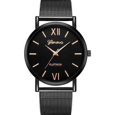 GENEVA Fashion Mens Watch Stainless Steel Analog Quartz Wristwatch Mesh Band Luxury Watches Erkek Kol Saati Relogio Masculino
GENEVA Fashion Mens Watch Stainless Steel Analog Quartz Wristwatch Mesh Band Luxury Watches Erkek Kol Saati Relogio Masculino
