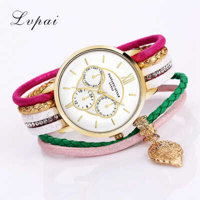 Three-eye watch celebrity style fashion diamond watch exquisite female model alloy leaf pendant bracelet watch
Three-eye watch celebrity style fashion diamond watch exquisite female model alloy leaf pendant bracelet watch