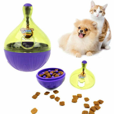 Pet Dog Cat Tumbler Treat Dispensing Food Puzzle Ball Snack Dispenser Bell Toy
Pet Dog Cat Tumbler Treat Dispensing Food Puzzle Ball Snack Dispenser Bell Toy