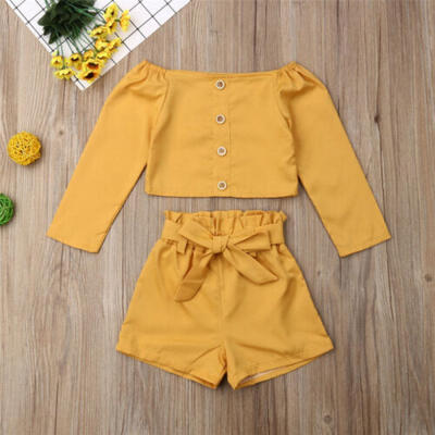 Toddlers Baby Girls Cotton Clothes Long Sleeve Shirt Tops TeeShorts Outfits Set
Toddlers Baby Girls Cotton Clothes Long Sleeve Shirt Tops TeeShorts Outfits Set