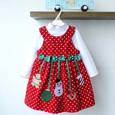 2015 Christmas Outfits Girls Kids Polka-dot Outfits 2pcs DressWhite Tops Blouse Sets 2-7Y
2015 Christmas Outfits Girls Kids Polka-dot Outfits 2pcs DressWhite Tops Blouse Sets 2-7Y