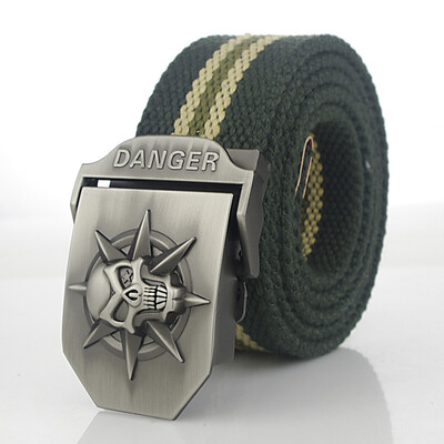 Skull Alloy Automatic Buckle Mens Belt Personality Mens Belt for Teenager Boy Stripe Canvas Luxury Strap Male Belts 150 160cm
Skull Alloy Automatic Buckle Mens Belt Personality Mens Belt for Teenager Boy Stripe Canvas Luxury Strap Male Belts 150 160cm