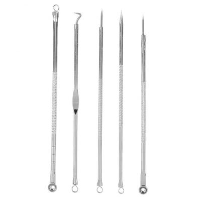 Greensen 5Pcs Useful Double-end Stainless Steel Blackhead Acne Pimple Needle Skin Care Tool Set
Greensen 5Pcs Useful Double-end Stainless Steel Blackhead Acne Pimple Needle Skin Care Tool Set