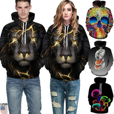 Men Women 3D Graphic Printed Hoodie Sweatshirt Jumper Sweater Pullover Tops US
Men Women 3D Graphic Printed Hoodie Sweatshirt Jumper Sweater Pullover Tops US