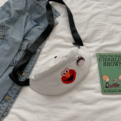 2019 new casual wild shoulder bag simple sports canvas pocket female cartoon cute Sesame Street Messenger bag
2019 new casual wild shoulder bag simple sports canvas pocket female cartoon cute Sesame Street Messenger bag