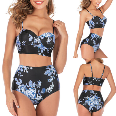 Roseonmyhand Women Two Pieces Bathing Suits Top Ruffled With High Waisted Bottom Bikini Set
Roseonmyhand Women Two Pieces Bathing Suits Top Ruffled With High Waisted Bottom Bikini Set
