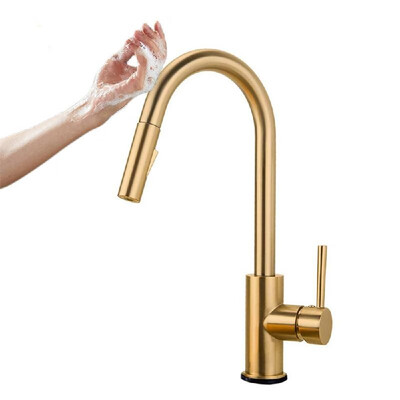 Pull-out Touch Sensor Faucets Motion Wave High Arc Single Handle Bathroom Basin Sink Faucets Ceramic Valve Hot & Cold Mixer Water
Pull-out Touch Sensor Faucets Motion Wave High Arc Single Handle Bathroom Basin Sink Faucets Ceramic Valve Hot & Cold Mixer Water
